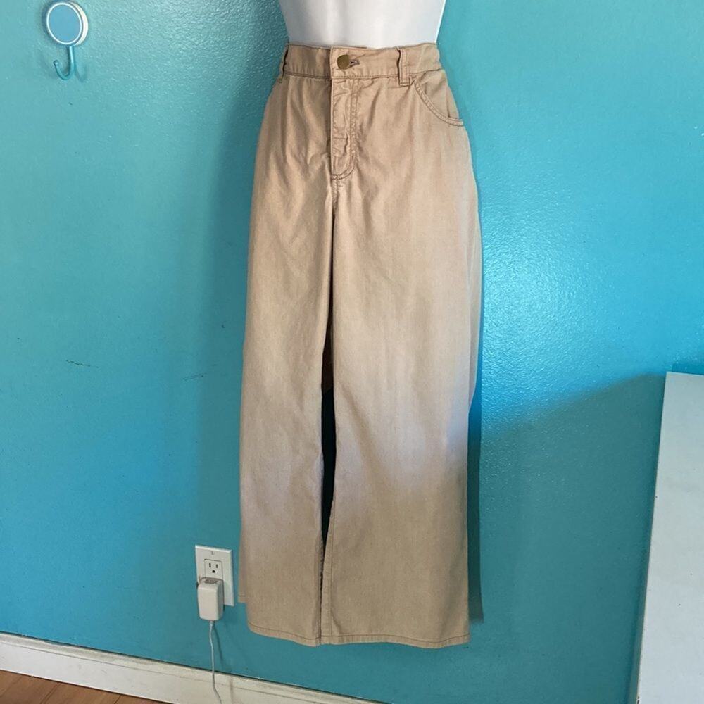 Lafayette 148 Womens Size 10Petite Crop Tan Chinos Cotton Stretch Casual Pants